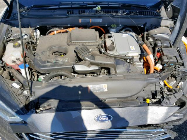 3FA6P0PU0JR110343 - 2018 FORD FUSION SE GRAY photo 7