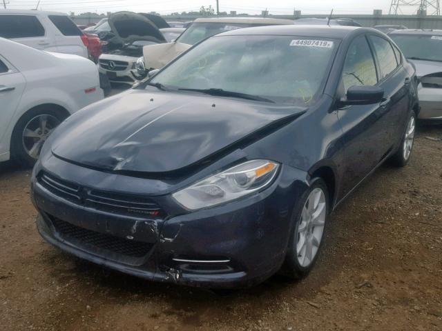 1C3CDFBA3DD303366 - 2013 DODGE DART SXT BLUE photo 2