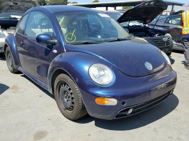3VWCK21C02M408670 - 2002 VOLKSWAGEN NEW BEETLE ლურჯი ფოტო 1