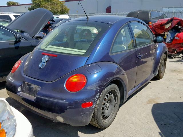 3VWCK21C02M408670 - 2002 VOLKSWAGEN NEW BEETLE ლურჯი ფოტო 4