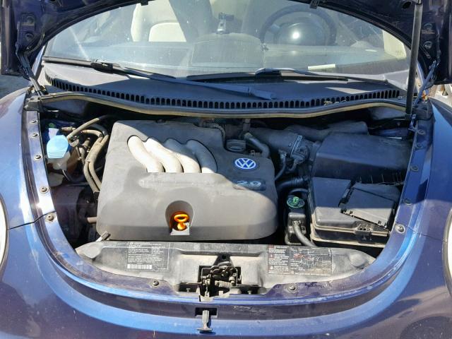 3VWCK21C02M408670 - 2002 VOLKSWAGEN NEW BEETLE ლურჯი ფოტო 7