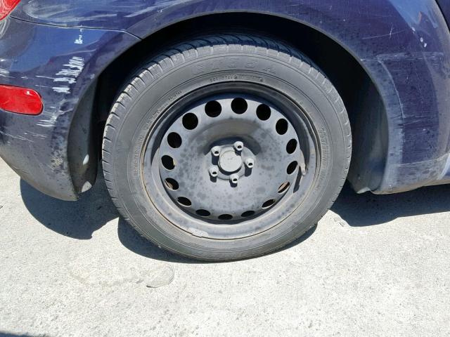 3VWCK21C02M408670 - 2002 VOLKSWAGEN NEW BEETLE ლურჯი ფოტო 9