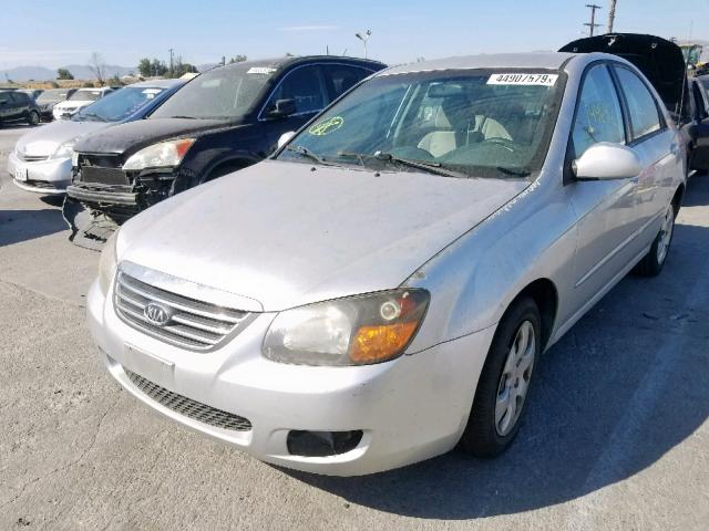 KNAFE222595638876 - 2009 KIA SPECTRA EX SILVER photo 2