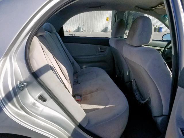 KNAFE222595638876 - 2009 KIA SPECTRA EX SILVER photo 6