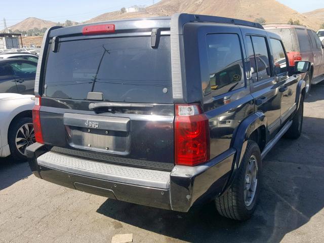 1J8HH48K76C203251 - 2006 JEEP COMMANDER BLACK photo 4