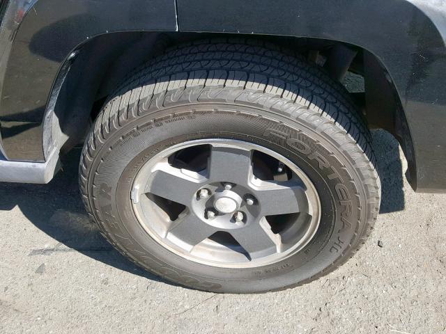 1J8HH48K76C203251 - 2006 JEEP COMMANDER BLACK photo 9