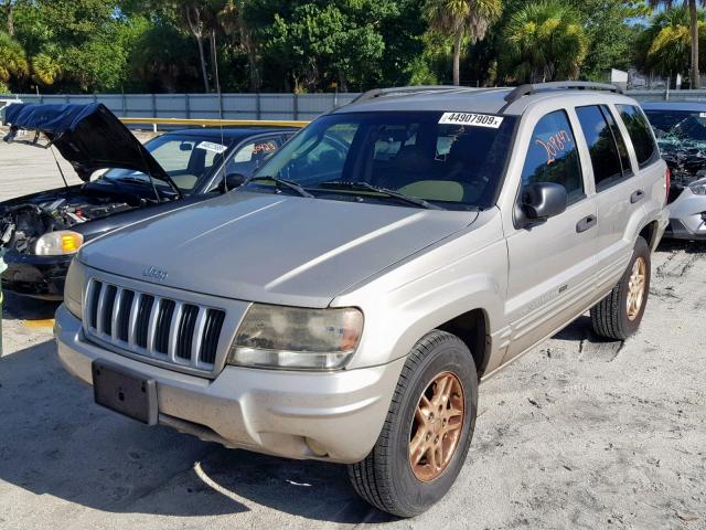 1J4GX48S44C320752 - 2004 JEEP GRAND CHER TAN photo 2