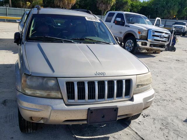 1J4GX48S44C320752 - 2004 JEEP GRAND CHER TAN photo 9