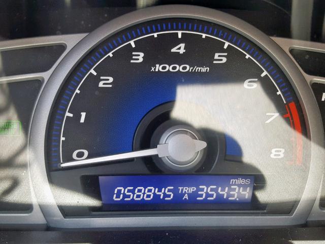 2HGFG12918H505223 - 2008 HONDA CIVIC EXL 银色 照片 8