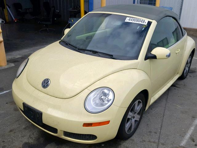 3VWRG31Y66M322377 - 2006 VOLKSWAGEN NEW BEETLE ყვითელი ფოტო 2