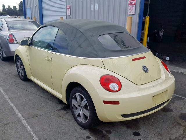 3VWRG31Y66M322377 - 2006 VOLKSWAGEN NEW BEETLE ყვითელი ფოტო 3