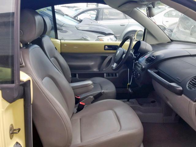 3VWRG31Y66M322377 - 2006 VOLKSWAGEN NEW BEETLE ყვითელი ფოტო 5