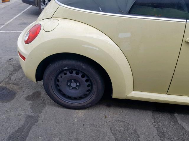 3VWRG31Y66M322377 - 2006 VOLKSWAGEN NEW BEETLE ყვითელი ფოტო 9