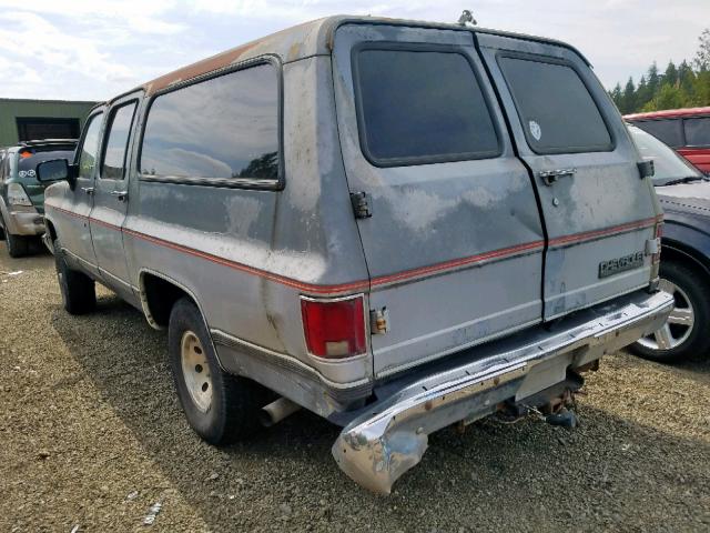 1GNEV16K0LF119035 - 1990 CHEVROLET SUBURBAN V SILVER photo 3