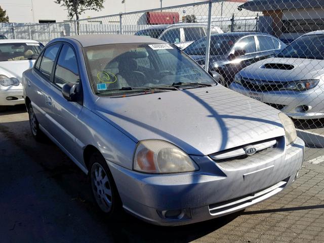 KNADC125356401468 - 2005 KIA RIO SILVER photo 1