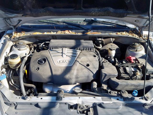 KNADC125356401468 - 2005 KIA RIO SILVER photo 7