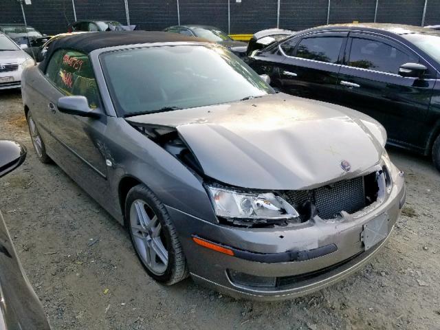 YS3FD76Y176103397 - 2007 SAAB 9-3 2.0T GRAY photo 1