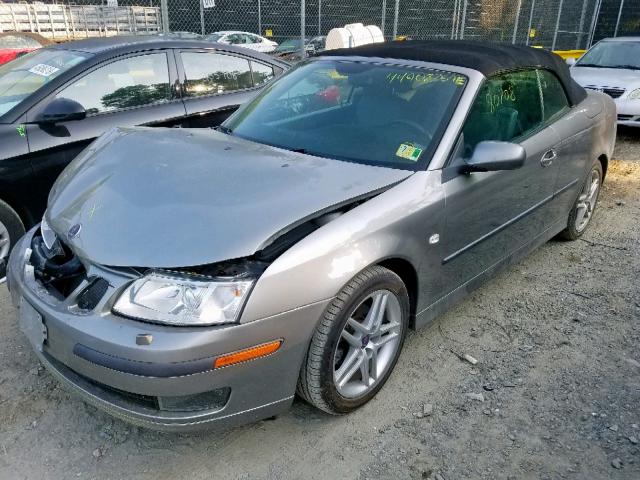 YS3FD76Y176103397 - 2007 SAAB 9-3 2.0T GRAY photo 2