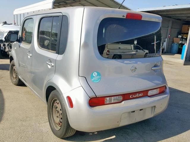 JN8AZ2KR1BT206726 - 2011 NISSAN CUBE BASE SILVER photo 3