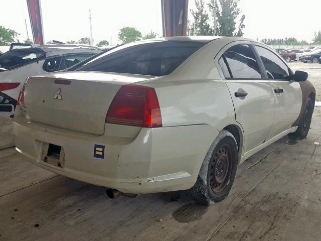 4A3AB26F56E021537 - 2006 MITSUBISHI GALANT DE BEIGE photo 4