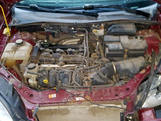 1FAFP34N67W142475 - 2007 FORD FOCUS ZX4 MAROON photo 7