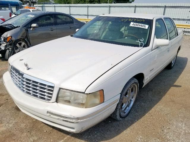 1G6KD54Y1XU713571 - 1999 CADILLAC DEVILLE WHITE photo 2