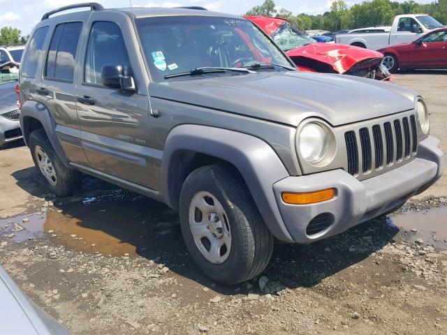 1J4GL48K13W574430 - 2003 JEEP LIBERTY SP GOLD photo 1