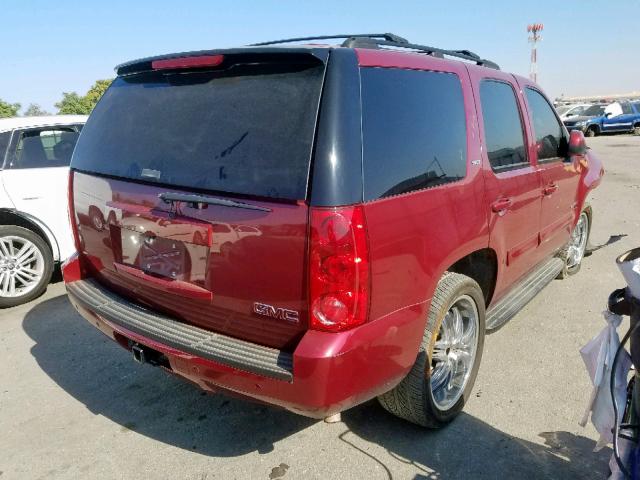 1GKFK13017J135857 - 2007 GMC YUKON RED photo 4