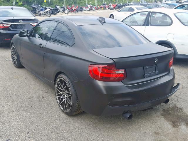 WBA1J7C54GV360805 - 2016 BMW M235I GRAY photo 3