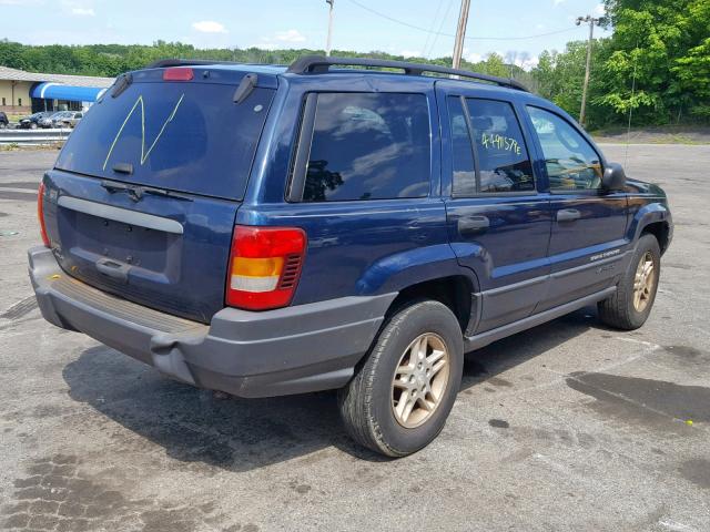 1J4GW48S03C544277 - 2003 JEEP GRAND CHER BLUE photo 4