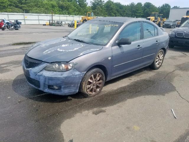 JM1BK12F871751314 - 2007 MAZDA 3 I GRAY photo 2