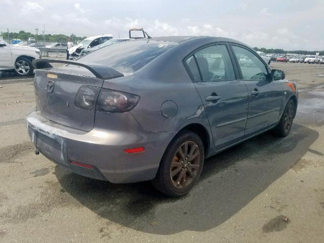 JM1BK12F871751314 - 2007 MAZDA 3 I GRAY photo 4