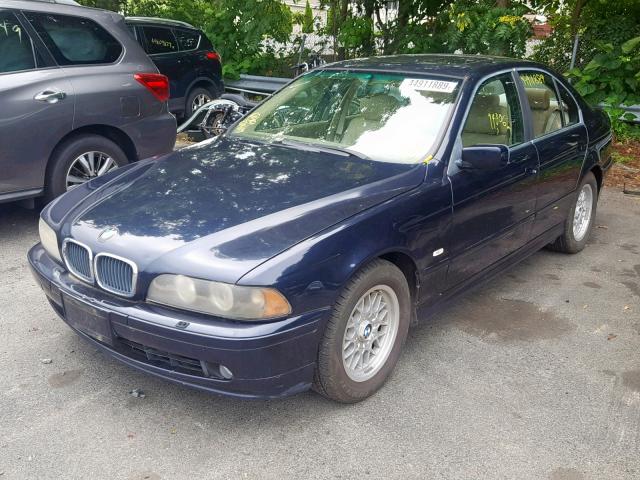 WBADT43431GF57363 - 2001 BMW 525 I AUTO BLUE photo 2