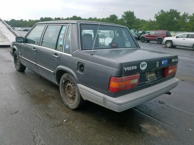 YV1FA8840L3453755 - 1990 VOLVO 740 BASE GRAY photo 3