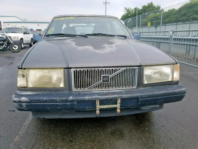 YV1FA8840L3453755 - 1990 VOLVO 740 BASE GRAY photo 9