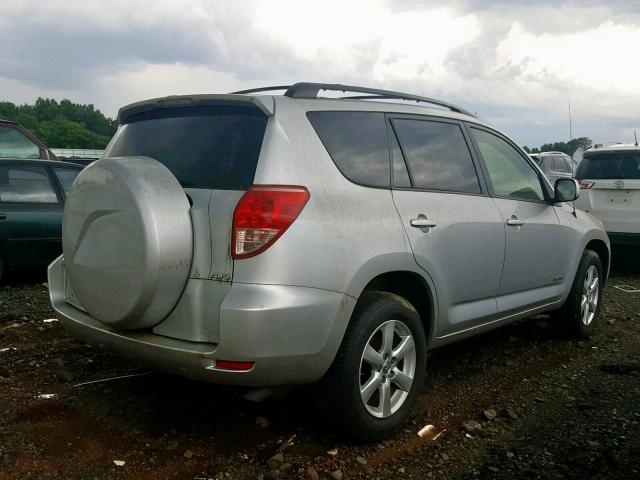 JTMBK31V885065952 - 2008 TOYOTA RAV4 LIMIT SILVER photo 4