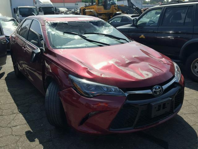 4T1BK1FK6FU563083 - 2015 TOYOTA CAMRY XSE RED photo 1