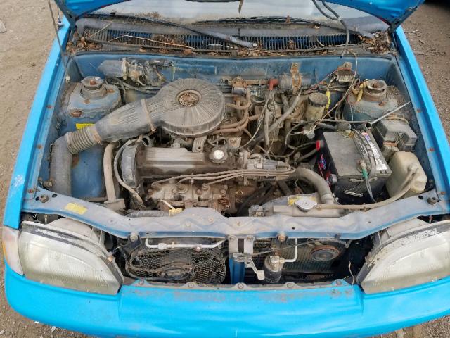 JG1MR3362MK611756 - 1991 GEO METRO LSI BLUE photo 7