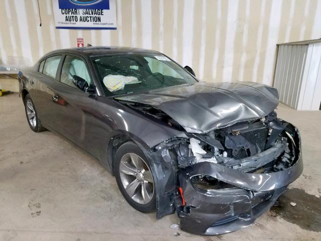 2C3CDXHG5FH744763 - 2015 DODGE CHARGER SX GRAY photo 1