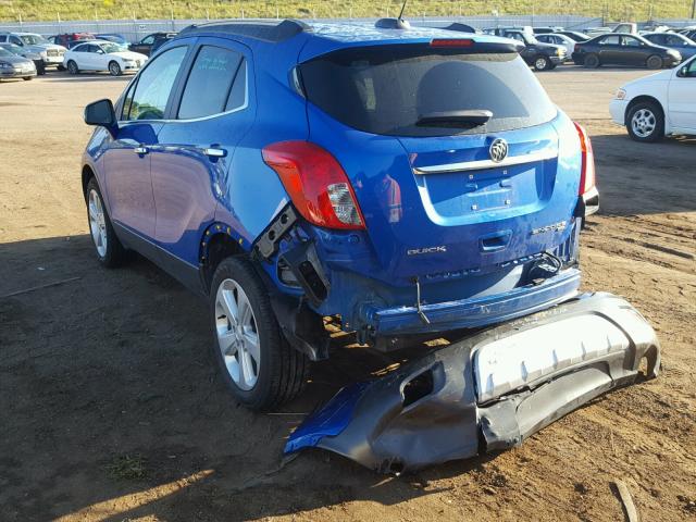 KL4CJHSB9GB547011 - 2016 BUICK ENCORE PRE BLUE photo 3