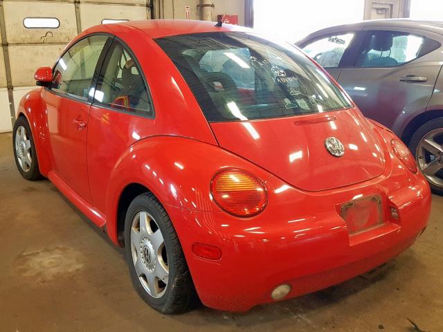 3VWBB61C2WM015861 - 1998 VOLKSWAGEN NEW BEETLE Qırmızı foto 3