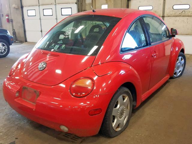 3VWBB61C2WM015861 - 1998 VOLKSWAGEN NEW BEETLE Qırmızı foto 4