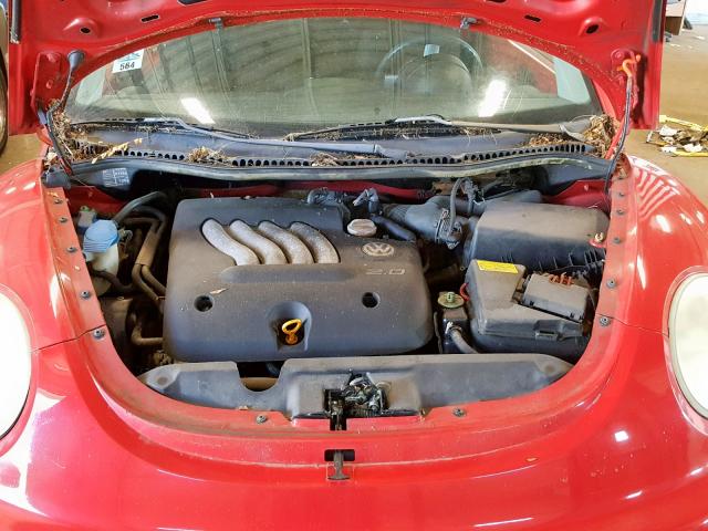 3VWBB61C2WM015861 - 1998 VOLKSWAGEN NEW BEETLE Qırmızı foto 7