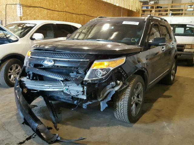 1FM5K8F89DGA08327 - 2013 FORD EXPLORER L BLACK photo 2