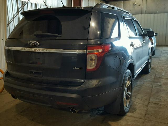 1FM5K8F89DGA08327 - 2013 FORD EXPLORER L BLACK photo 4