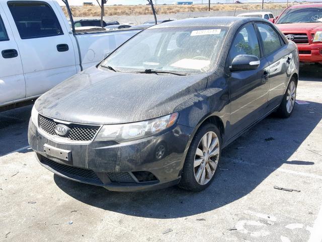 KNAFW4A34A5048983 - 2010 KIA FORTE SX BLACK photo 2