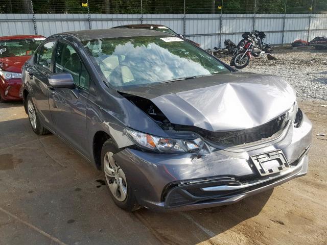 2HGFB2F5XFH552307 - 2015 HONDA CIVIC LX GRAY photo 1