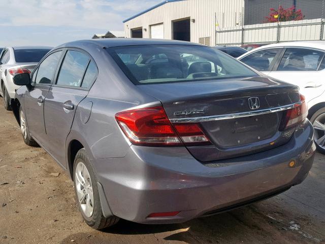 2HGFB2F5XFH552307 - 2015 HONDA CIVIC LX GRAY photo 3