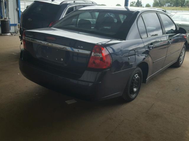 1G1ZS58F67F214742 - 2007 CHEVROLET MALIBU LS შავი ფოტო 4