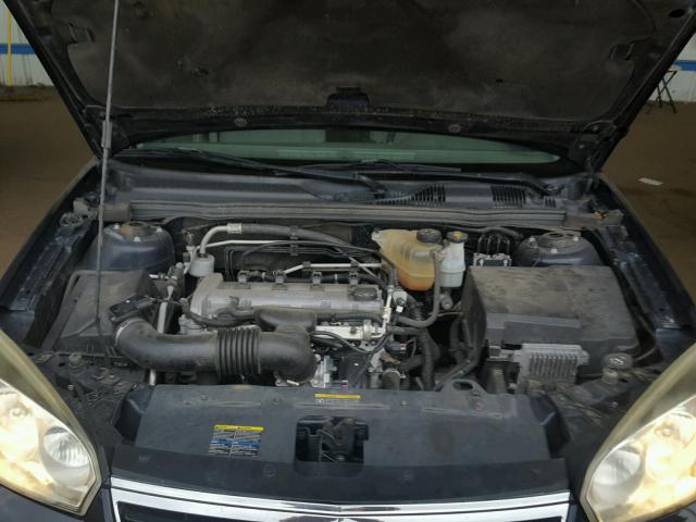 1G1ZS58F67F214742 - 2007 CHEVROLET MALIBU LS შავი ფოტო 7
